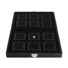 Load image into Gallery viewer, DK21664-12N Diamond Display Boxes in a Luxurious Lockable Case - GemTrue
