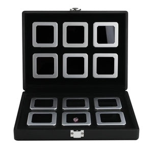 DK21664-12N Diamond Display Boxes in a Luxurious Lockable Case - GemTrue