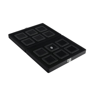 DK21664-12N Diamond Display Boxes in a Luxurious Lockable Case - GemTrue
