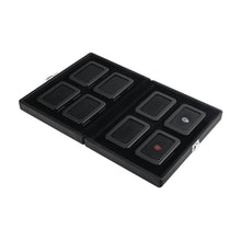 Load image into Gallery viewer, DK21665-8N Diamond Display Boxes in a Luxurious Lockable Carry Case - GemTrue
