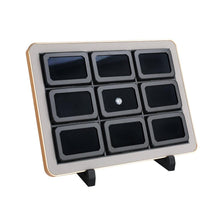 Load image into Gallery viewer, Deluxe Diamond Display Box Set | Premium Jewelry Organizer with Gold Frame DK21665-9G

