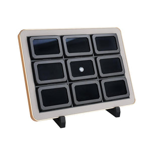 Deluxe Diamond Display Box Set | Premium Jewelry Organizer with Gold Frame DK21665-9G