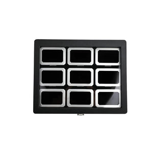 DK21665-9W Diamond Boxes in a Luxurious Lockable Case with viewing window - GemTrue