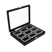 Load image into Gallery viewer, DK21665-9W Diamond Boxes in a Luxurious Lockable Case with viewing window - GemTrue
