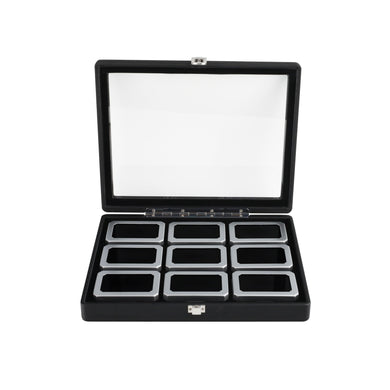 Diment Box DK21665-9W Diamond Boxes in a Luxurious Lockable Case with viewing ...