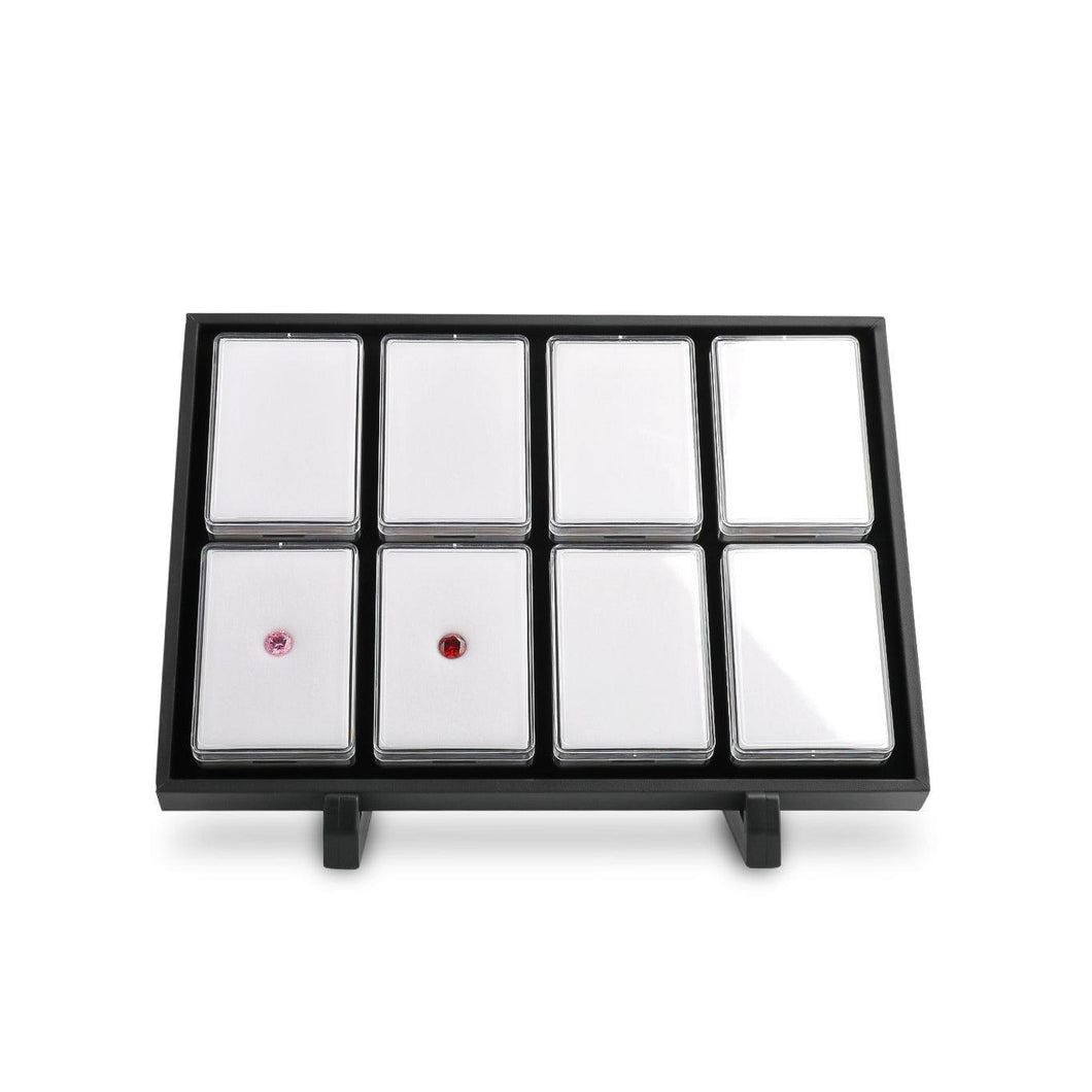 DK21669-8 Clear Gemstone Box Tray Set - GemTrue