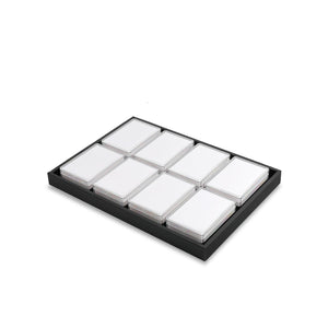 DK21669-8 Clear Gemstone Box Tray Set - GemTrue