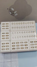 Load and play video in Gallery viewer, GemTrue Magnetic Ring Builder Set - Yellow &amp; White Gold Finish | DK111-LGS
