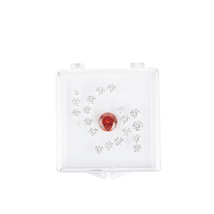 DK21674 - Clear gemstone box with sticky gel pad - GemTrue