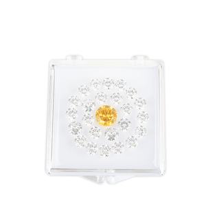 DK21674 - Clear gemstone box with sticky gel pad - GemTrue