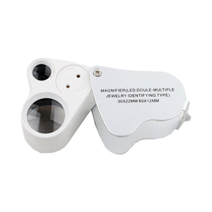 DK09100 - Diamond Loupe Illuminated - LED Double lens - GemTrue