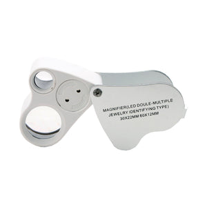 DK09100 - Diamond Loupe Illuminated - LED Double lens - GemTrue