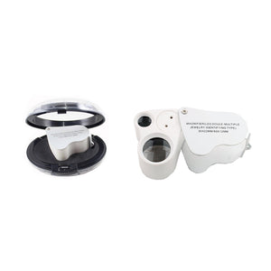 DK09100 - Diamond Loupe Illuminated - LED Double lens - GemTrue