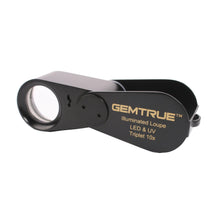 Load image into Gallery viewer, DK09103C - Diamond Loupe Illuminated Rechargeable LED &amp; UV triplet 10x 20.5mm - GemTrue
