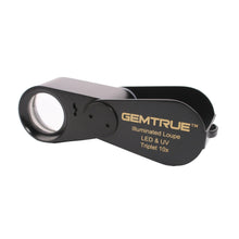 Load image into Gallery viewer, DK09103L - Diamond Loupe Illuminated Rechargeable LED / UV triplet 10x 18mm - GemTrue
