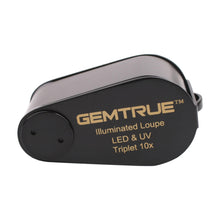 Load image into Gallery viewer, DK09103L - Diamond Loupe Illuminated Rechargeable LED / UV triplet 10x 18mm - GemTrue
