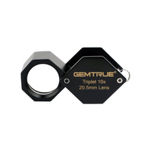 Load image into Gallery viewer, DK16002 - Diamond Loupe Triplet 20.5mm 10x Black - GemTrue
