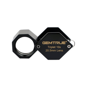 DK16002 - Diamond Loupe Triplet 20.5mm 10x Black - GemTrue