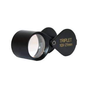 DK16007 - Diamond Loupe Triplet 20.5mm 10x Black - GemTrue