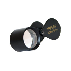 DK16007 - Diamond Loupe Triplet 20.5mm 10x Black - GemTrue