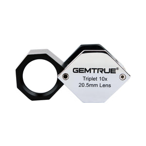 DK16008 - Diamond Loupe Triplet 20.5mm 10x Chrome - GemTrue