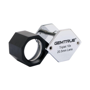 DK16008 - Diamond Loupe Triplet 20.5mm 10x Chrome - GemTrue