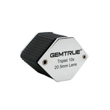 Load image into Gallery viewer, DK18008 - Diamond Loupe 20.5mm 10x Triplet Loupes with Rubber-grip Chrome - GemTrue
