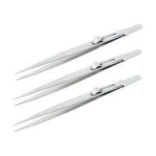 Load image into Gallery viewer, DK2502 - Standard Tweezers with sliding lock - GemTrue
