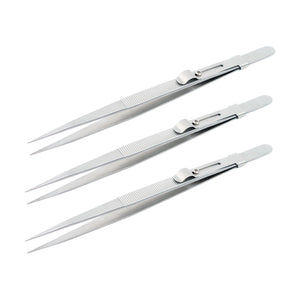 DK2502 - Standard Tweezers with sliding lock - GemTrue