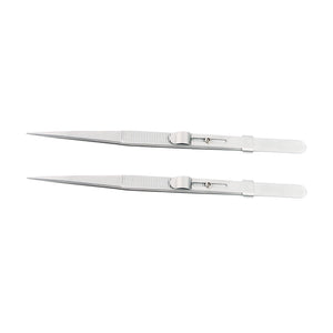 DK2502 - Standard Tweezers with sliding lock - GemTrue