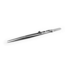 Load image into Gallery viewer, DK2901- Diamond Tweezers with grooved tip and sliding lock - GemTrue
