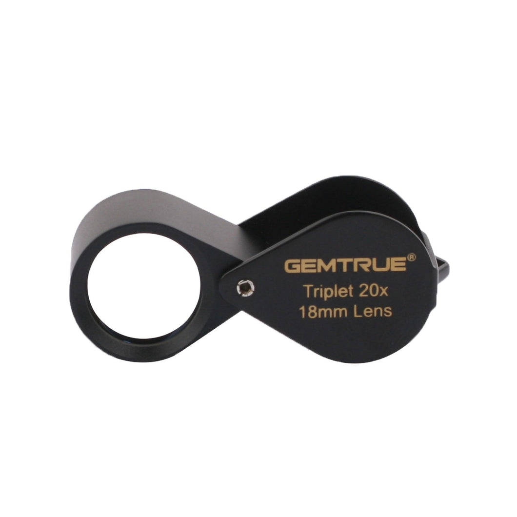 DK703003 Diamond Loupe High Power Triplet 20x 18mm Black - GemTrue