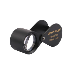 DK703003 Diamond Loupe High Power Triplet 20x 18mm Black - GemTrue