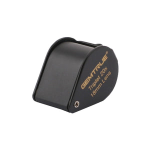 DK703003 Diamond Loupe High Power Triplet 20x 18mm Black - GemTrue