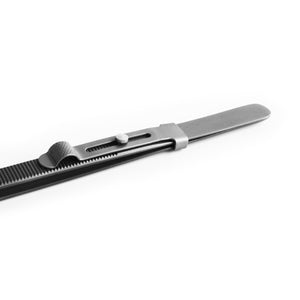 DK2901- Diamond Tweezers with grooved tip and sliding lock - GemTrue