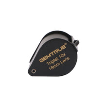 Load image into Gallery viewer, DK96002 - Diamond Loupe 18mm 10x Triplet Black - GemTrue
