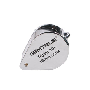 DK96003 - Diamond Loupe 18mm 10x Triplet Chrome - GemTrue