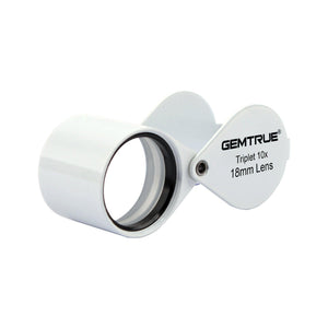 DK96004 - Diamond Loupe 18mm 10x Triplet White - GemTrue